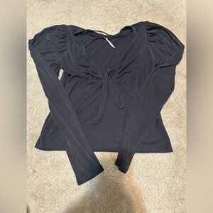 Free people black long sleeve